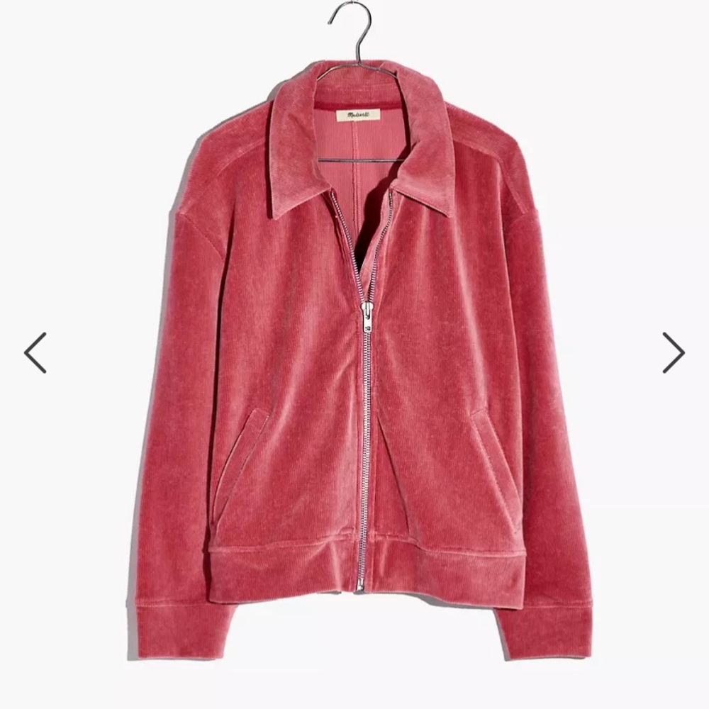 Madewell Velour Bomber Jacket